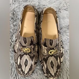 Cole Haan loafers snake skin